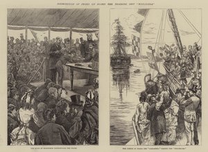 Distribution of Prizes on Board the Training Ship Worcester